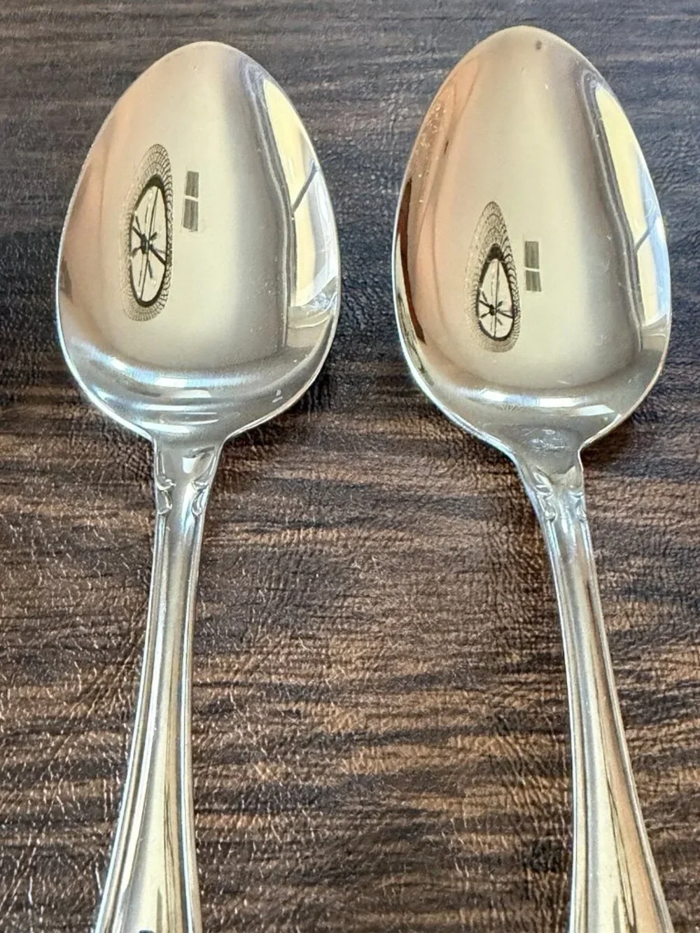 Set of 4 Oneida Community Chatelaine Stainless Solid Serving Spoons Flatware